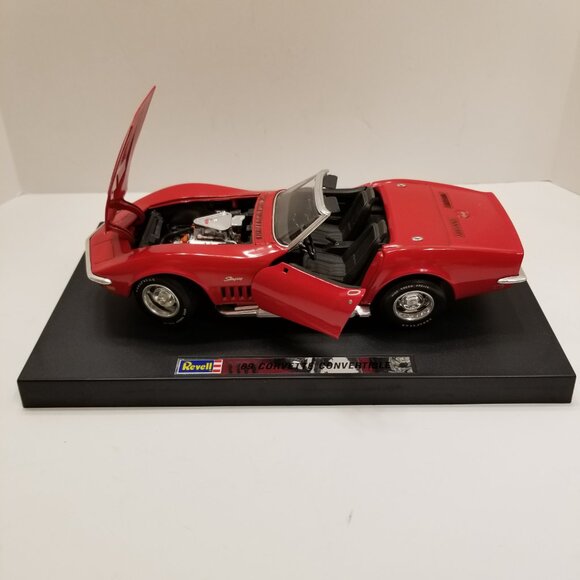 🚗1969 Red Corvette Convertible Rare Vintage Collectible Car Model - Picture 6 of 14